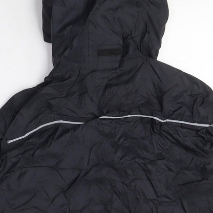 Hi Gear Boys Black Windbreaker Coat Size 11-12 Years Zip