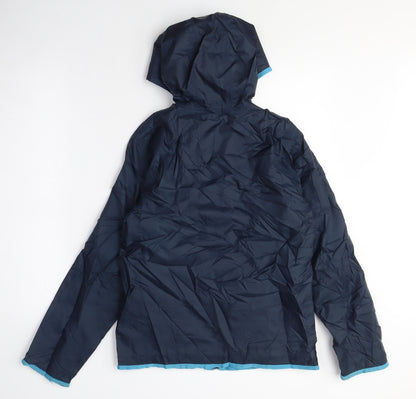 Quechua Boys Black Anorak Coat Size 12 Years Zip