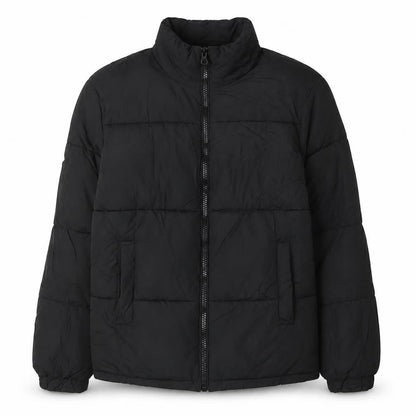 Womens UK Size XS Bershka Black Puffer Jacket