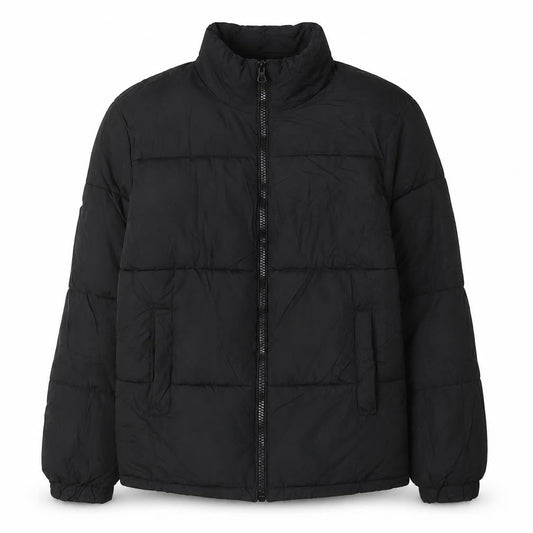 Womens UK Size XS Bershka Black Puffer Jacket