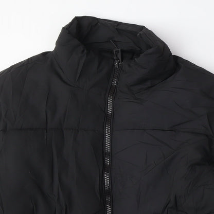 Womens UK Size XS Bershka Black Puffer Jacket