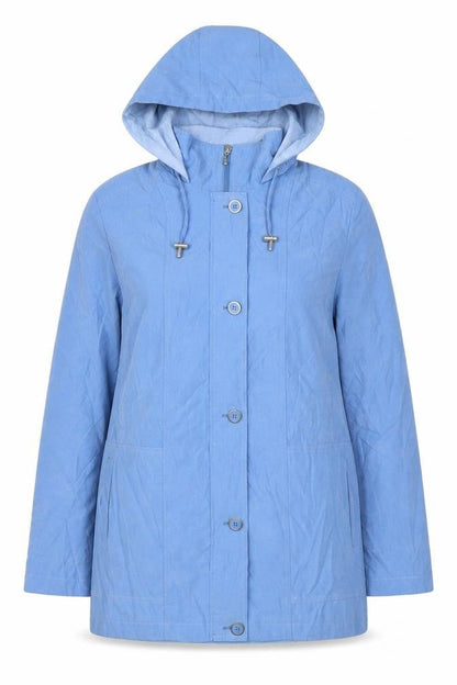 Womens UK Size 10 EMW Blue Parka Coat