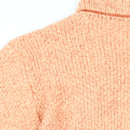 Womens UK Size 10 Olsen Orange Cardigan Jumper