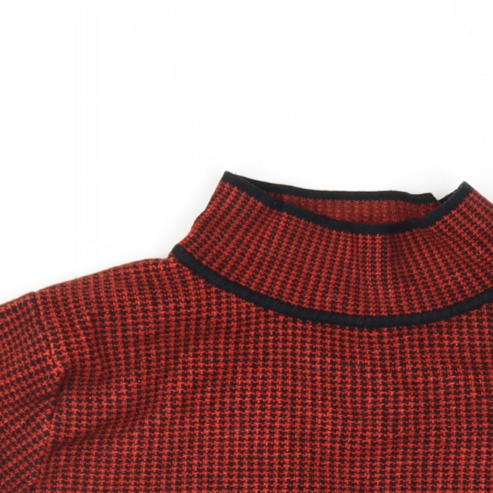 Womens UK Size L Zara Orange Basic T-Shirt