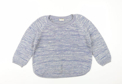 Womens UK Size 14 Indigo Blue Pullover Jumper