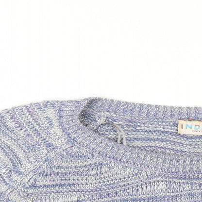 Womens UK Size 14 Indigo Blue Pullover Jumper