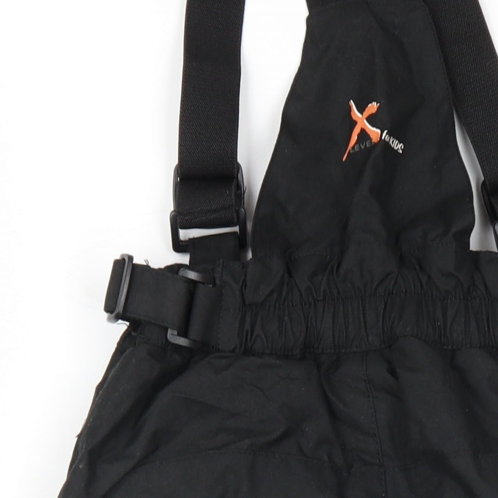 Killtec Boys Black Polyester Snow Pants Trousers Size 2 Years Regular Zip