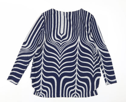 Womens UK Size 8 Izabel London Blue Pullover Jumper