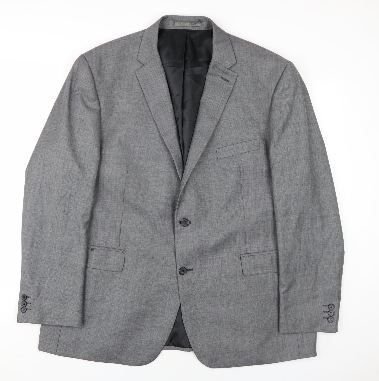 Mens UK Size 48 Karl Jackson Regular Grey Suit Jacket