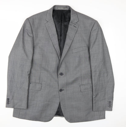 Mens UK Size 48 Karl Jackson Regular Grey Suit Jacket