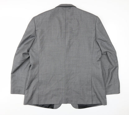 Mens UK Size 48 Karl Jackson Regular Grey Suit Jacket