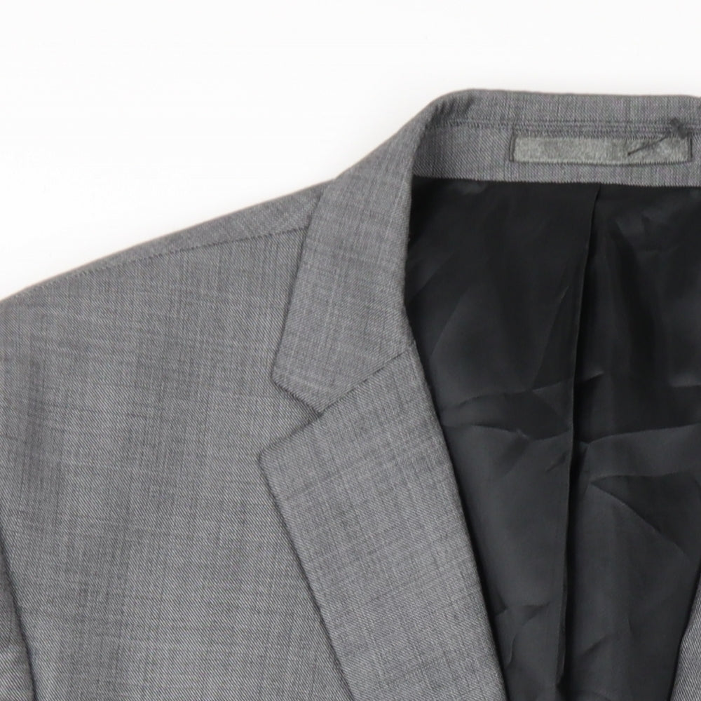 Mens UK Size 48 Karl Jackson Regular Grey Suit Jacket