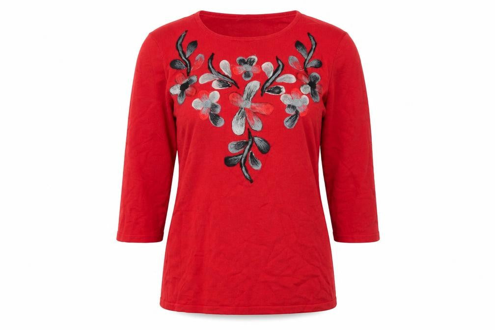 Womens UK Size M Anna Rose Red Pullover Jumper