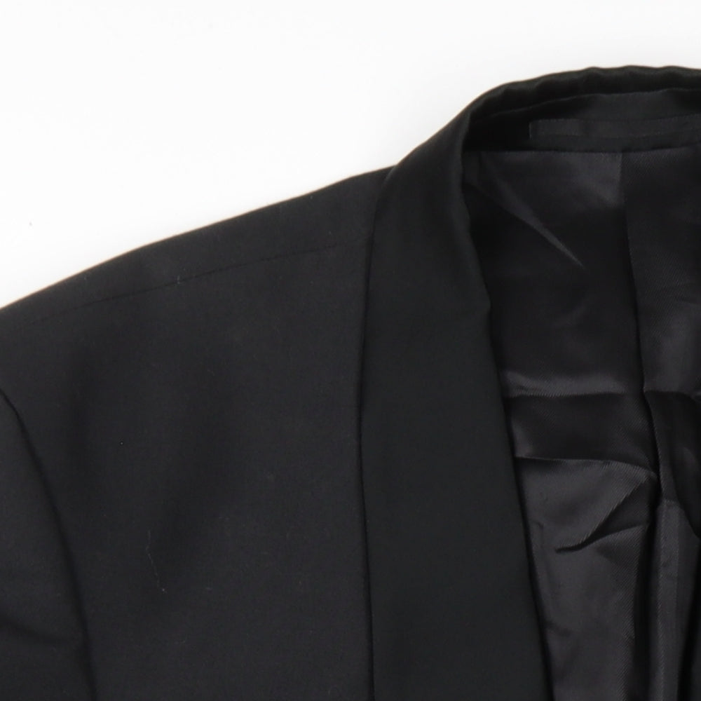 Mens UK Size 42 Scott & Taylor Regular Black Suit Jacket