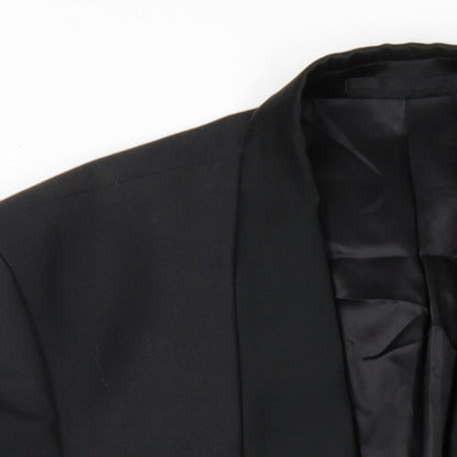Mens UK Size 42 Scott & Taylor Regular Black Suit Jacket