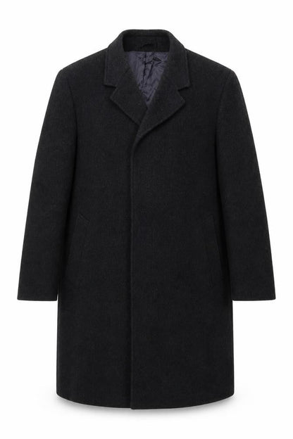 Mens UK Size L Hodges Black Overcoat