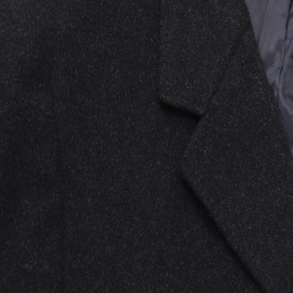 Mens UK Size L Hodges Black Overcoat