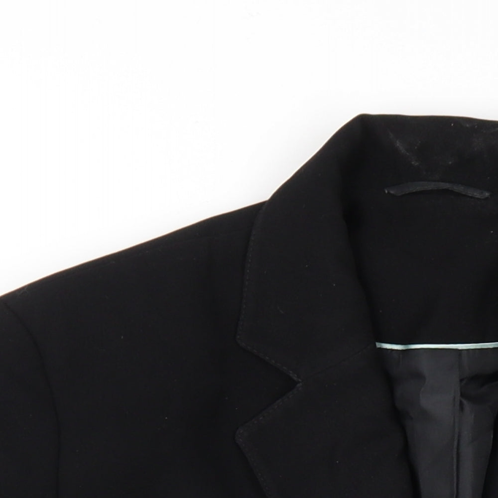 Berkertex Womens Black Polyester Jacket Blazer Size 14