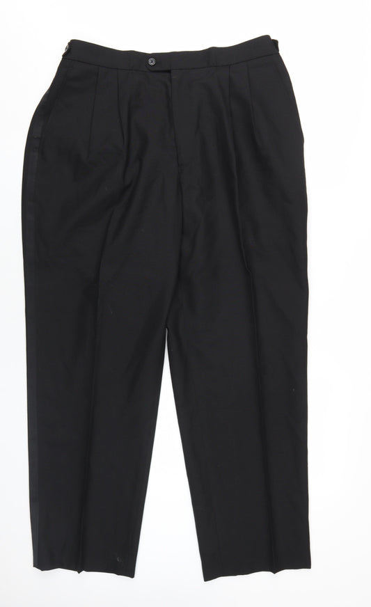 Mens UK Size 38 Horne Brothers Regular Black Suit Tuxedo