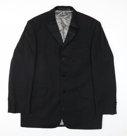 Mens UK Size 42 Marks and Spencer Regular Black Suit Jacket