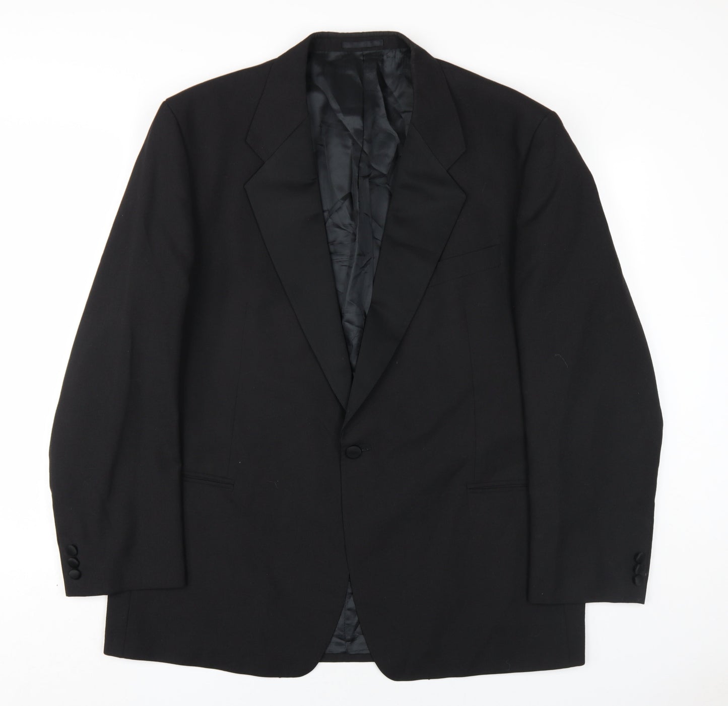 Mens UK Size 46 Marks and Spencer Regular Black Suit Jacket