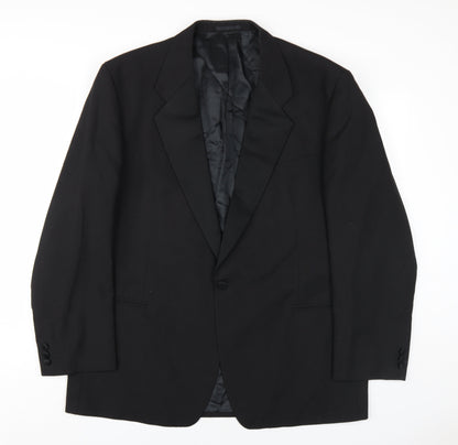 Mens UK Size 46 Marks and Spencer Regular Black Suit Jacket