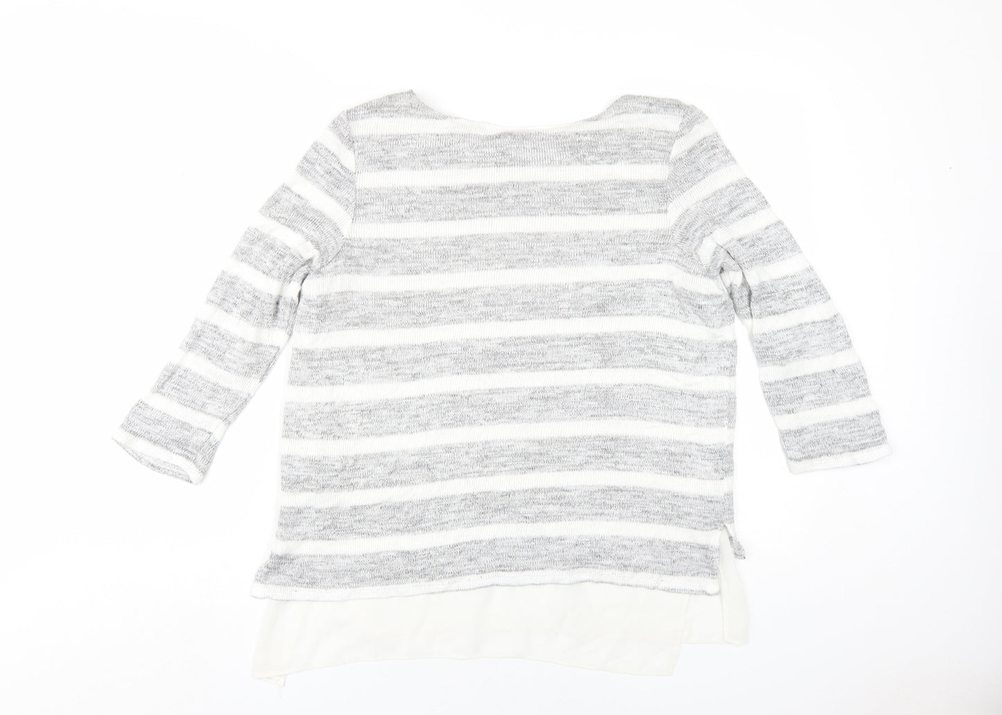 Womens UK Size 12 Phase Eight Grey Basic T-Shirt