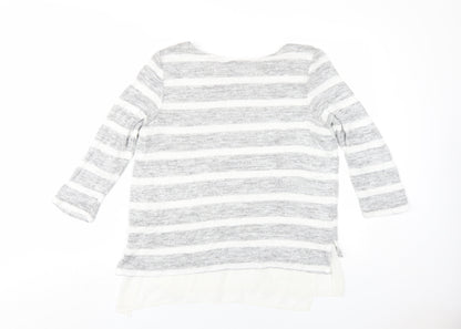Womens UK Size 12 Phase Eight Grey Basic T-Shirt