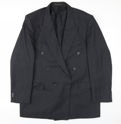 Mens UK Size 44 Marks and Spencer Regular Grey Suit Jacket