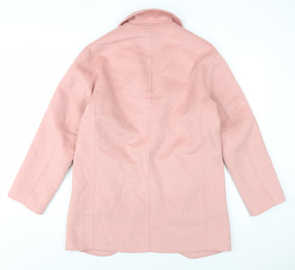 Autograph Womens Pink Overcoat Coat Size 8