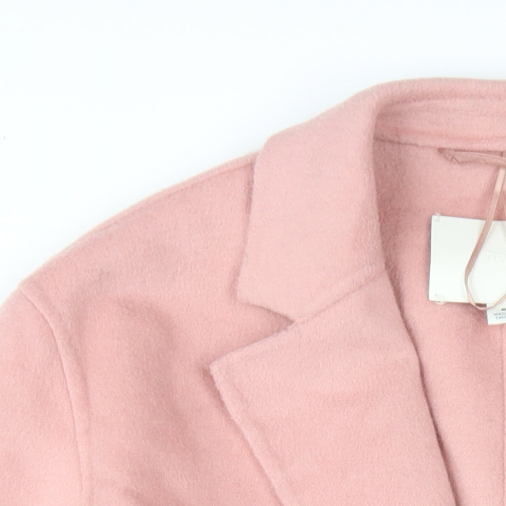 Autograph Womens Pink Overcoat Coat Size 8