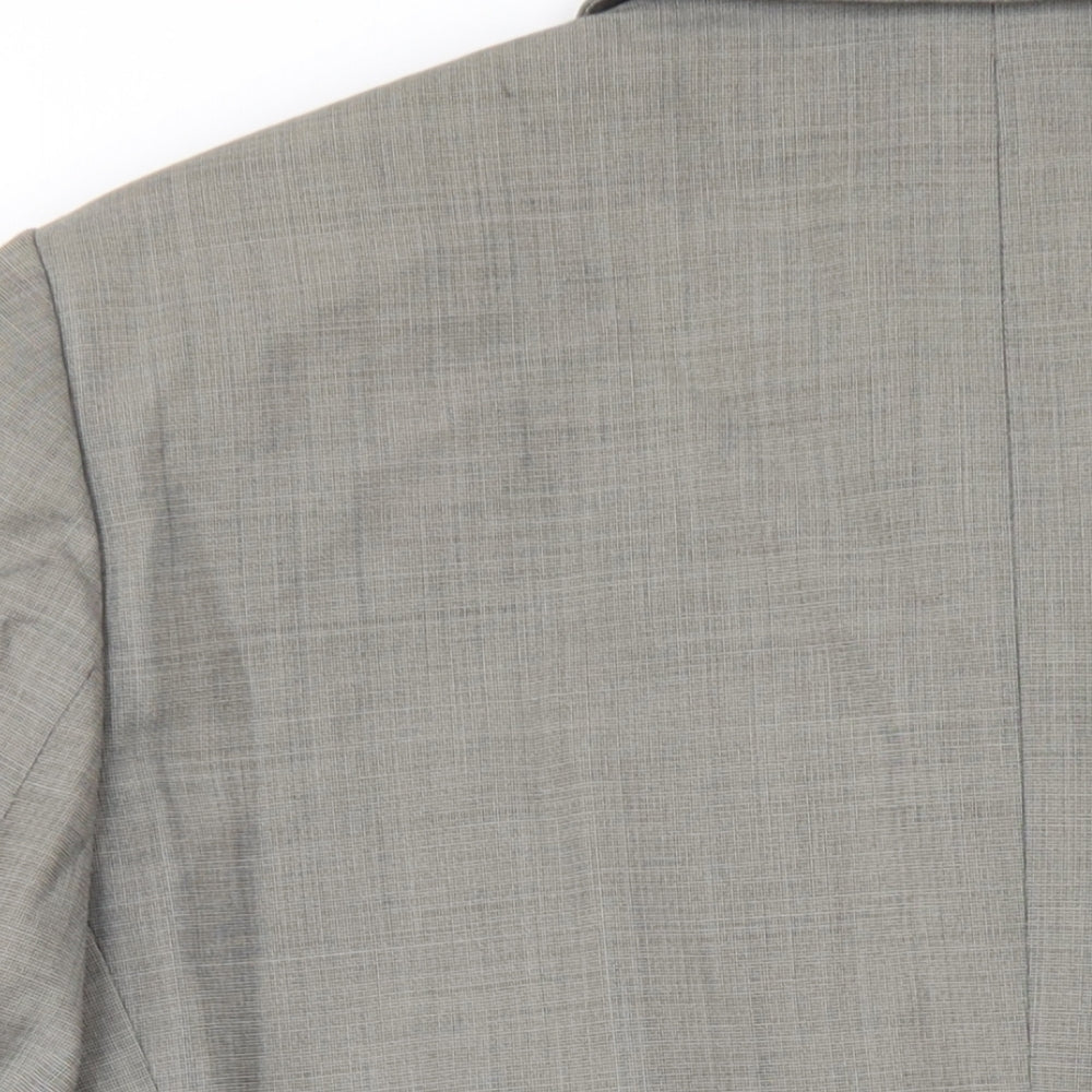 Marks and Spencer Womens Grey Wool Jacket Blazer Size 16