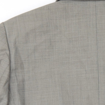 Marks and Spencer Womens Grey Wool Jacket Blazer Size 16