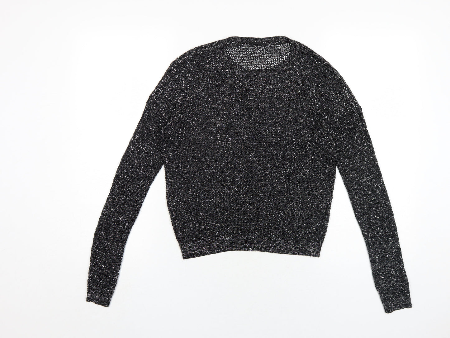 Womens UK Size S Sisley Black Pullover Jumper