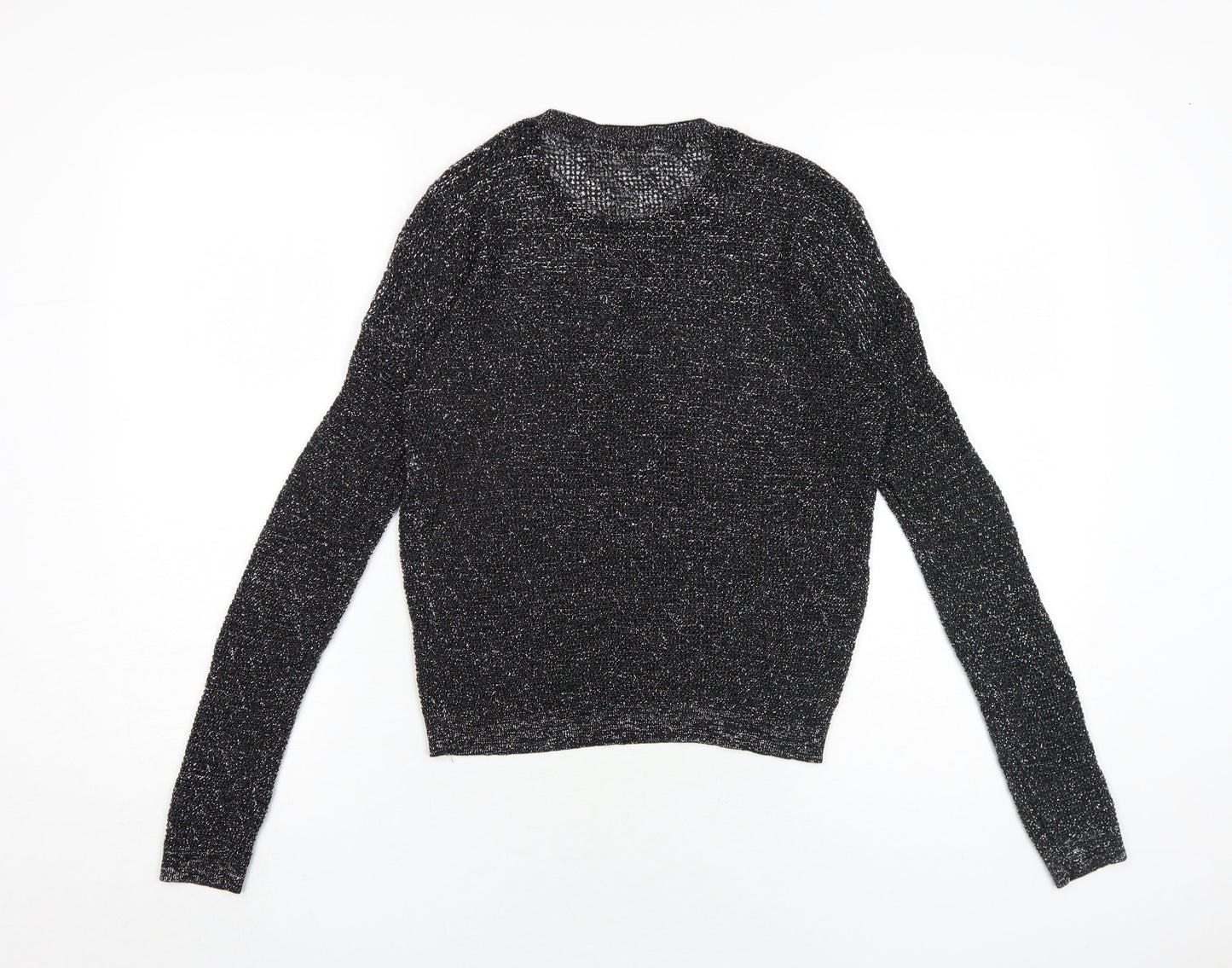 Womens UK Size S Sisley Black Pullover Jumper