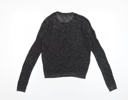 Womens UK Size S Sisley Black Pullover Jumper