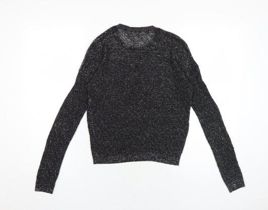 Womens UK Size S Sisley Black Pullover Jumper