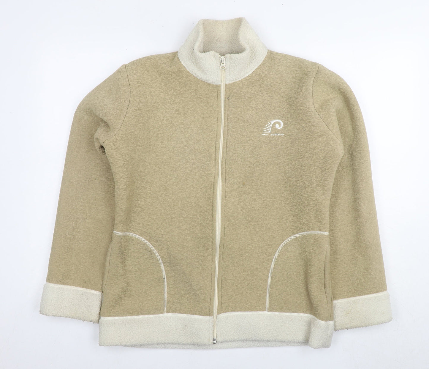 New Zeeland Womens Beige Jacket Size XL Zip