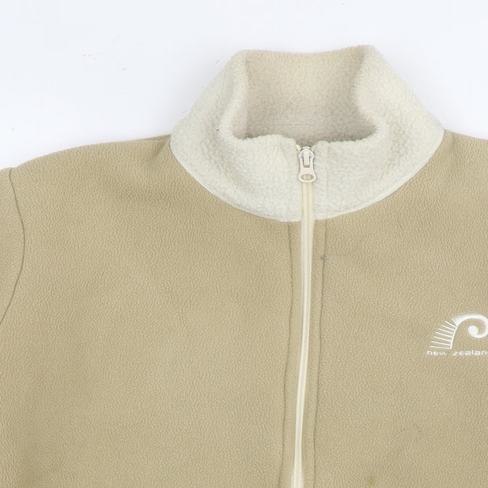 New Zeeland Womens Beige Jacket Size XL Zip