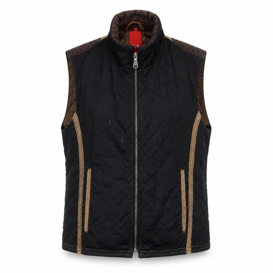 Offset Womens Black Gilet Waistcoat Size M Zip