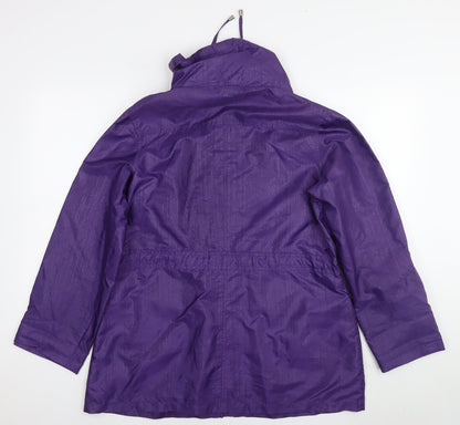Womens UK Size 12 EWM Purple Rain Coat