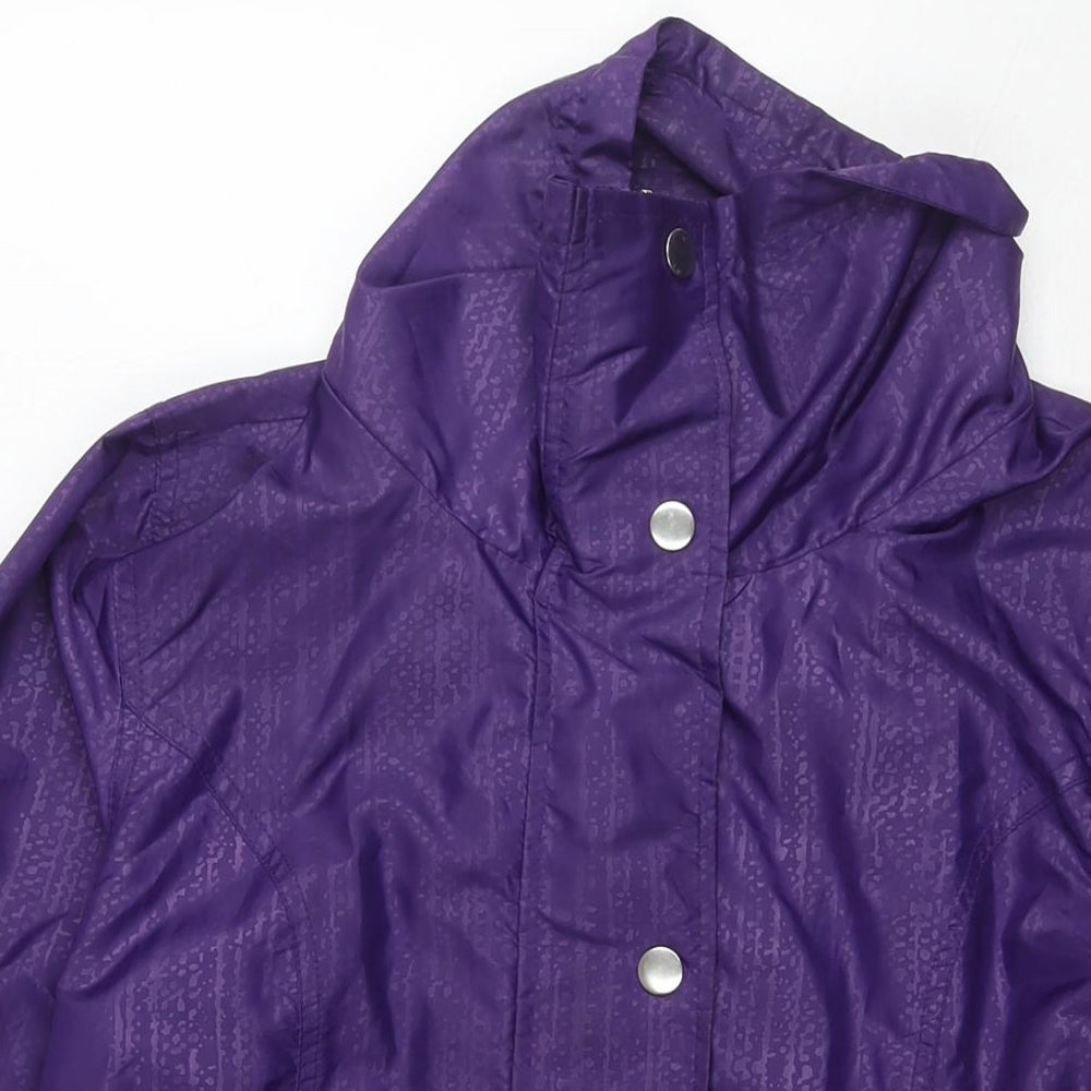 Womens UK Size 12 EWM Purple Rain Coat