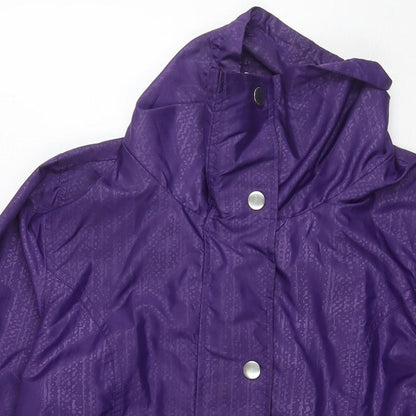 Womens UK Size 12 EWM Purple Rain Coat