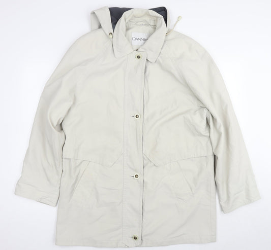 Womens UK Size M Dannimac Beige Parka Coat