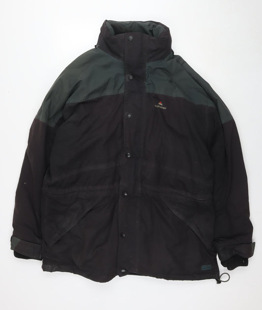 Wynnster Mens Black Jacket Size XL Zip - Detachable Fleece