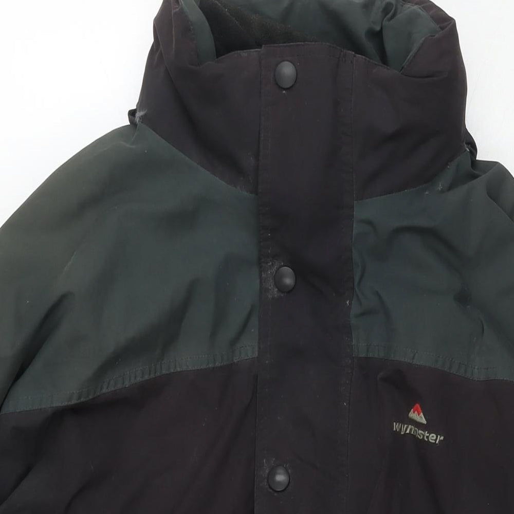 Wynnster Mens Black Jacket Size XL Zip - Detachable Fleece