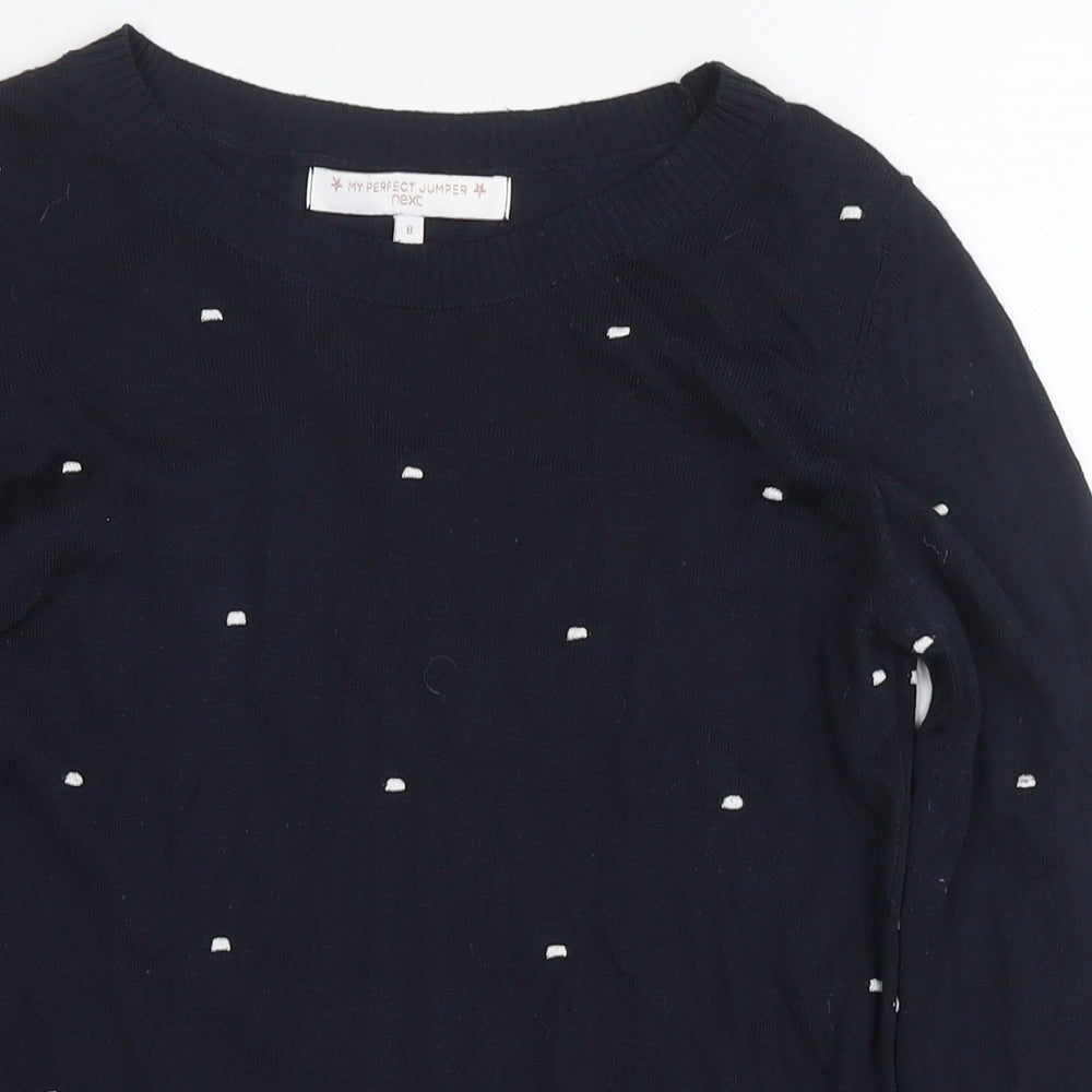Womens UK Size 8 NEXT Black Pullover Jumper