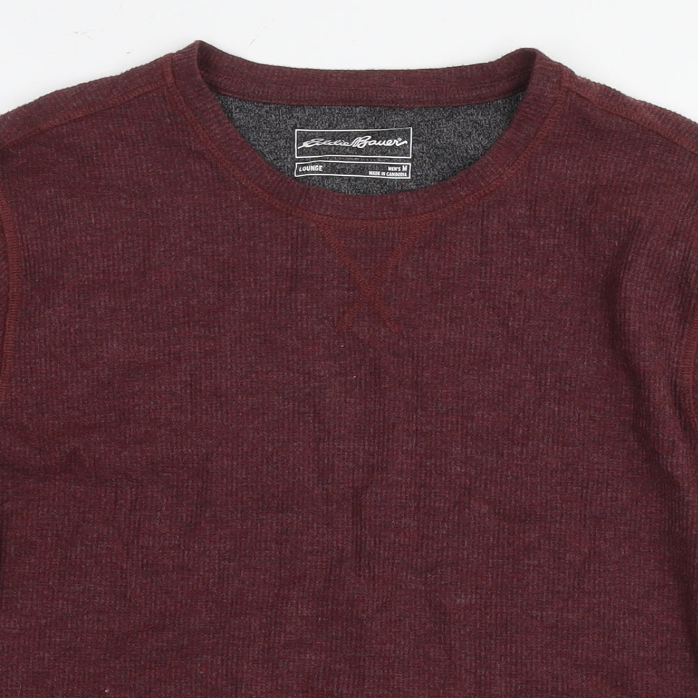 Womens UK Size M Eddie Bauer Brown Pullover Jumper