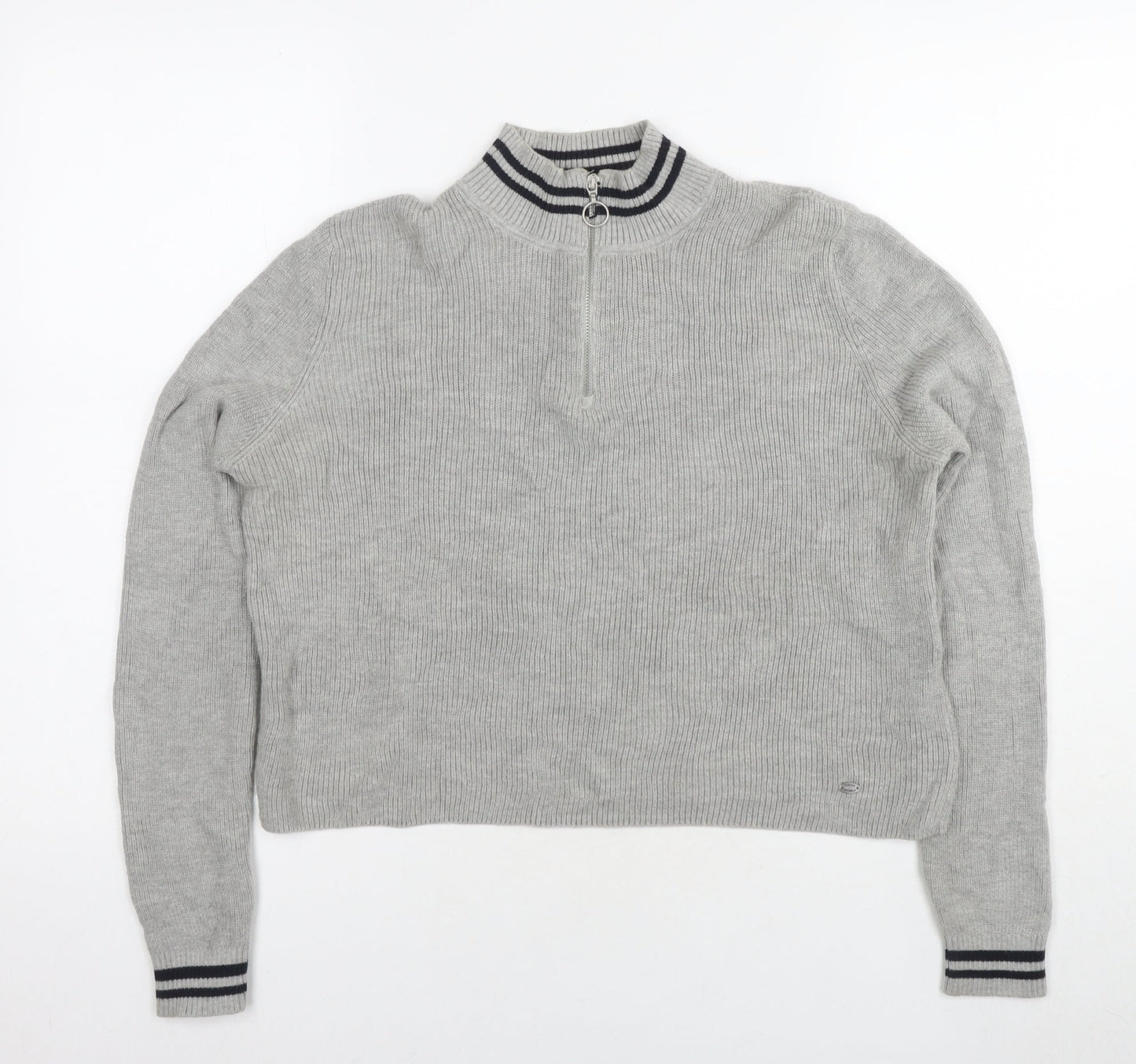 Womens UK Size M Pacific Republic Grey Pullover Jumper