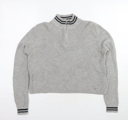 Womens UK Size M Pacific Republic Grey Pullover Jumper